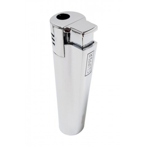 Clipper Kapaklı 1300 C Turbo Komple Metal Parlak Gri Çakmak