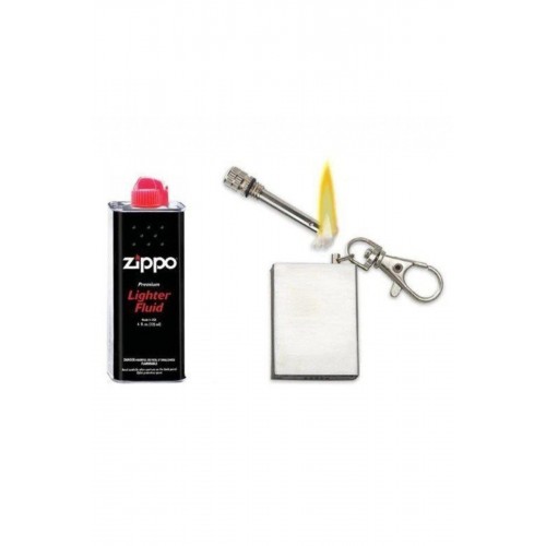 Zippo Orjinal Benzini Ve Benzinli Metal Bitmeyen Kibrit Çakmak 2'li Set
